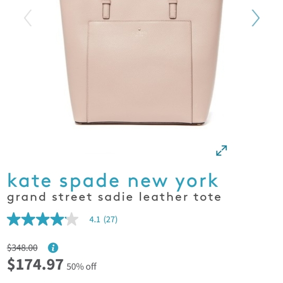 Kate Spade Pink Leather Tote - Picture 4 of 4